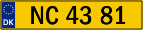 Trailer License Plate